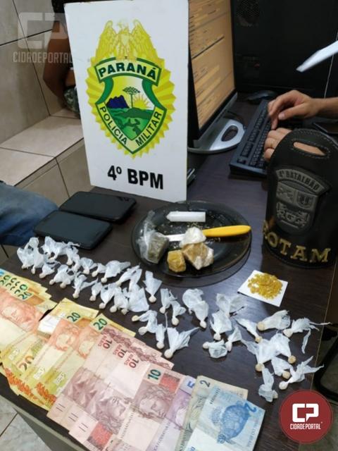 Polcia Militar realiza priso por trafico de drogas em Maring