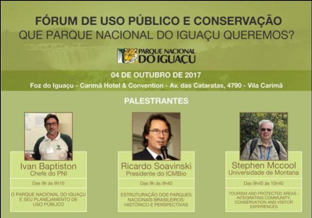 Frum em Foz do Iguau rene referncias nacionais e internacionais na conservao e uso de reas naturais