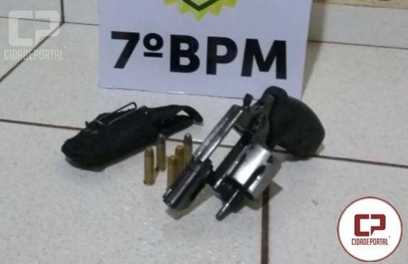 Arma  apreendida durante abordagem de adolescentes na cidade de Moreira Sales