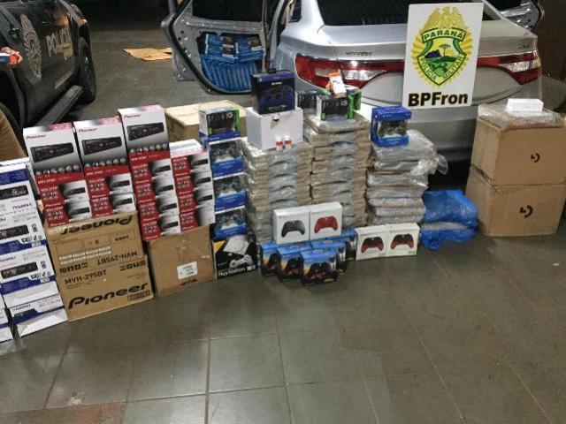 BPFron apreende produtos contrabandeados em residncia na cidade de Altnia - PR