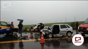 Tragédia na BR-369: Uma colisão frontal entre dois automóveis mata uma pessoa e deixa 5 feridos