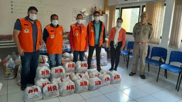 Ubirat recebe doao de cestas bsicas da Defesa Civil Regional