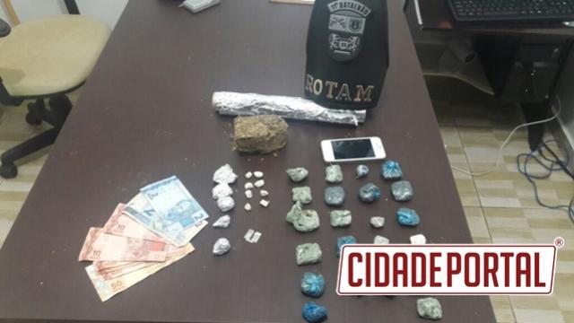 Equipe Rotam de Ubirat prendem suspeitos de trfico de drogas e roubos em Juranda