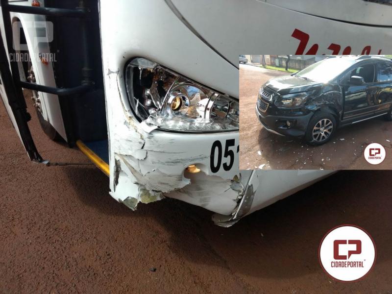 Um acidente entre um Automvel e um nibus foi atendido pela Polcia Militar de Ubirat neste domingo, 11