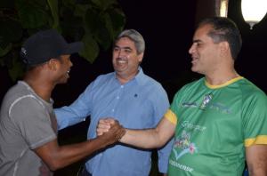 dolos do futebol brasileiro foram recepcionados em Ubirat com jantar oferecido por patrocinador do evento
