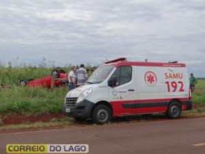Uma pessoa fica ferida em acidente automobilstico entre Santa Helena e So Jos das Palmeiras