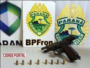 Duas pessoas so presos pelo BPFRON com dinheiro e arma em caminhonete roubada em Campo Mouro