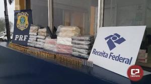 Polícia Rodoviária Federal apreende cocaína, crack, munições, carregador e mira em Santa Terezinha de Itaipu