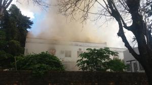 O Hospital Imaculada Conceio em Realeza foi destrudo em incndio neste domingo (19).