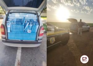 Polícia Rodoviária Federal apreende veículo carregado com cigarros contrabandeados em Ubiratã