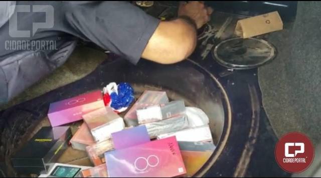 PRF encontra celulares em fundo falso de tanque de combustvel no municpio de Santa Terezinha de Itaipu