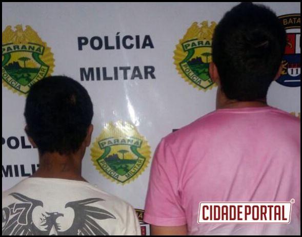 Policias Militares do destacamento de Boa Esperana prendem duas pessoas com crack