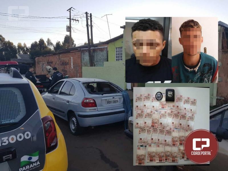 Operação conjunta entre Polícia Civil e Militar de Goioerê apreende dinheiro falso e três coautores de roubos a caminhonete