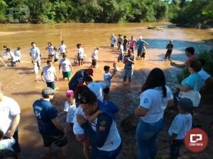 Polcia Ambiental de Umuarama, participou do evento ecolgico denominado - O rio est para peixe